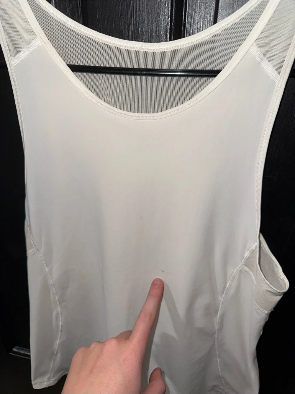 lululemon athletica White Mesh-Back Athletic Tank